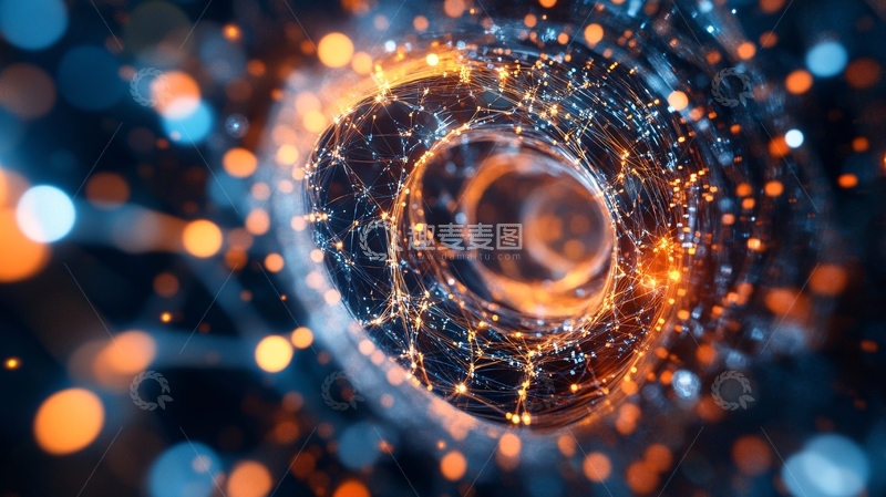高清大图下载【趣麦麦图】科技光线科技光圈