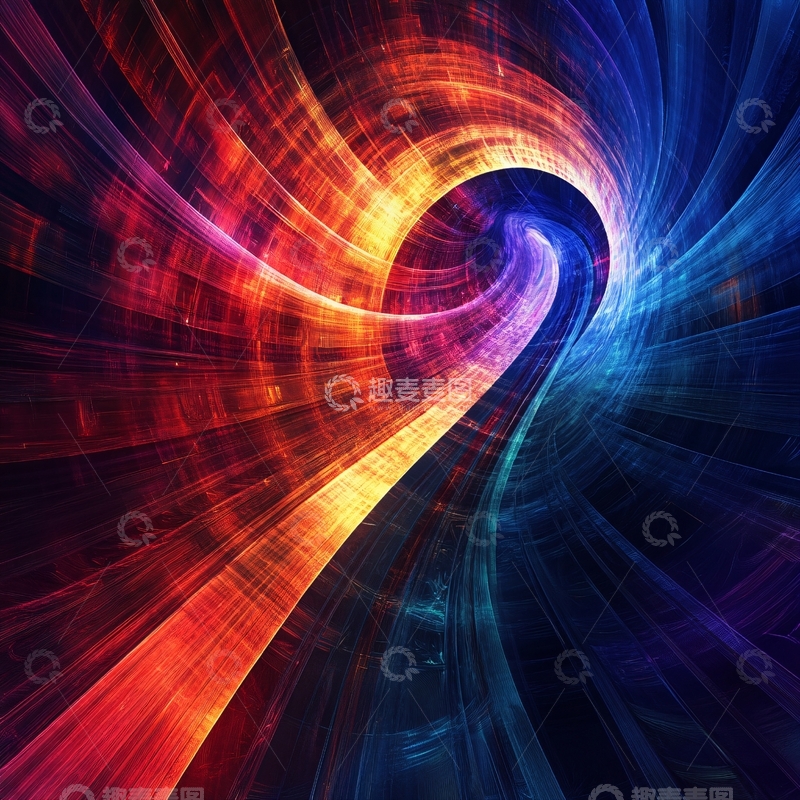 高清大图下载【趣麦麦图】旋转的隧道