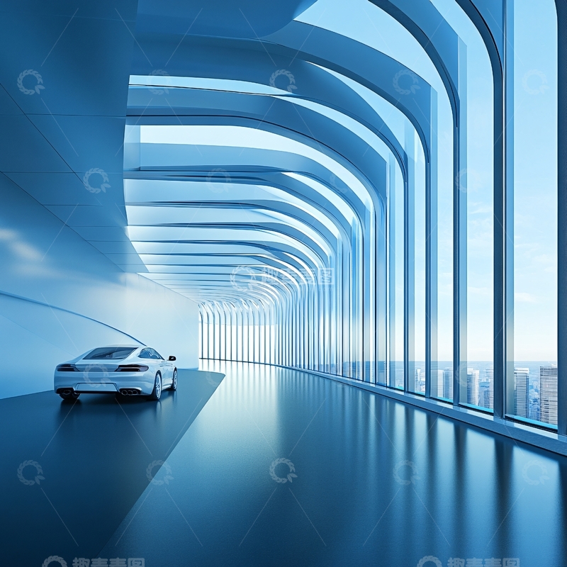 高清大图下载【趣麦麦图】汽车展台背景