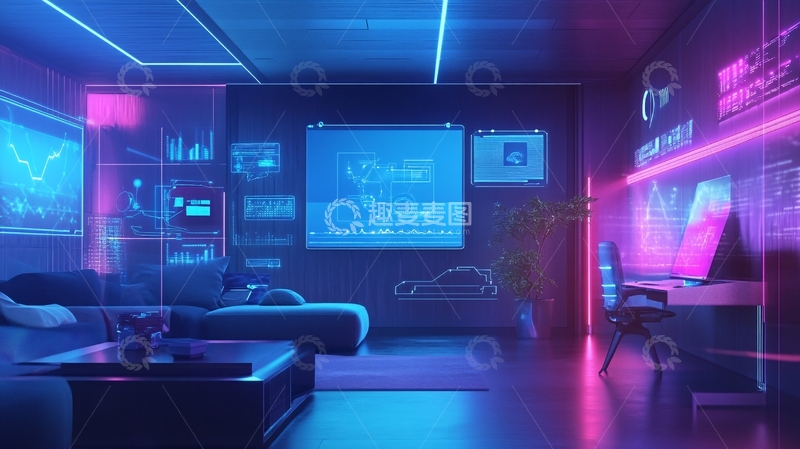 高清大图下载【趣麦麦图】智能家居仪表板1