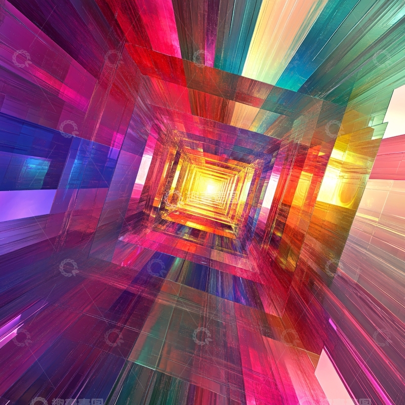 高清大图下载【趣麦麦图】炫彩放射背景3