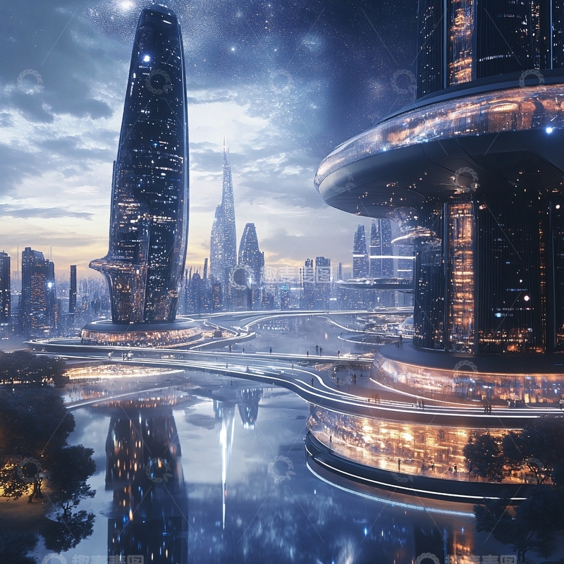高清大图下载【趣麦麦图】科技感城市2