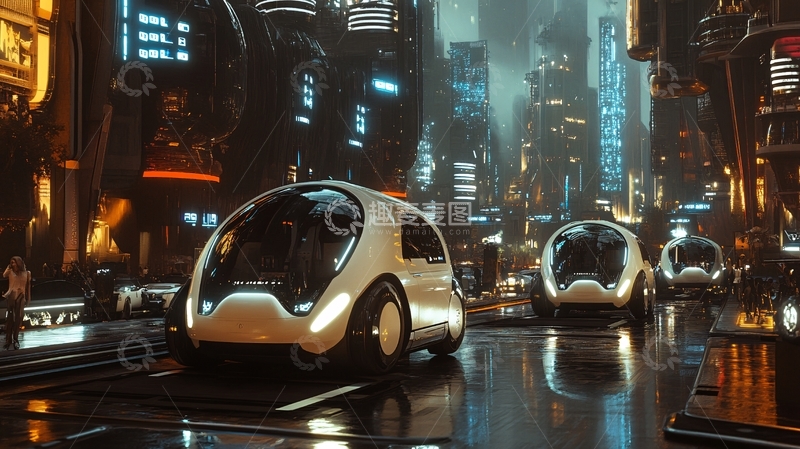 高清大图下载【趣麦麦图】自动驾驶汽车的普及