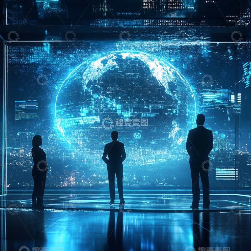 高清大图下载【趣麦麦图】会议科技世界