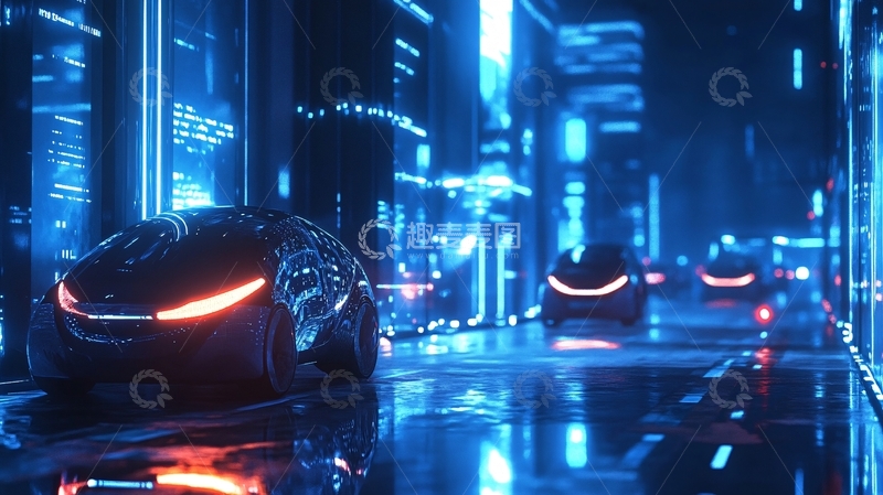 高清大图下载【趣麦麦图】科技感汽车1
