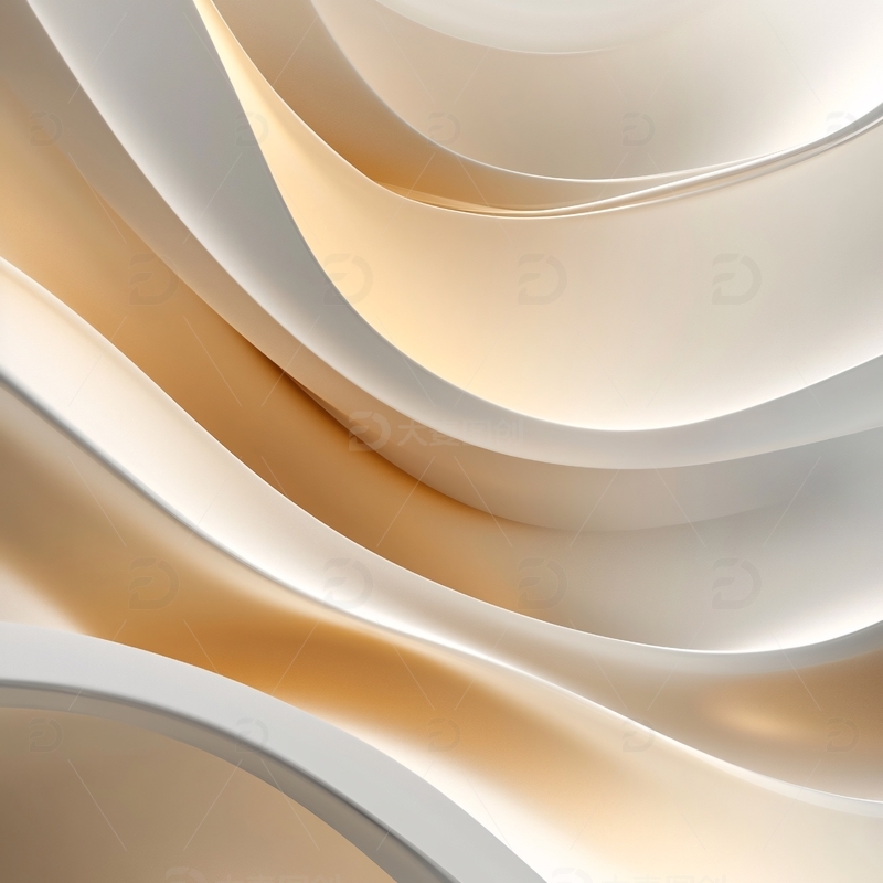 高清大图下载【趣麦麦图】金色背景曲线线条