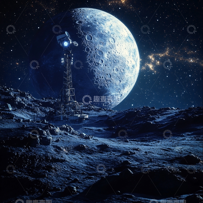高清大图下载【趣麦麦图】月球基地6