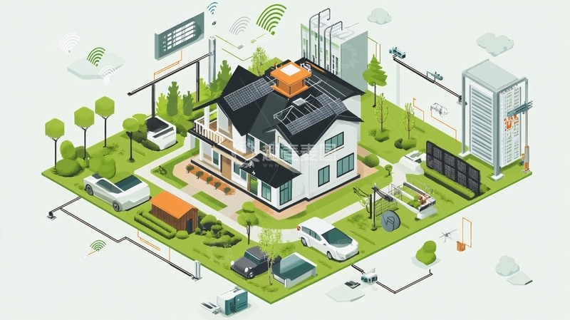 高清大图下载【趣麦麦图】智慧社区素材