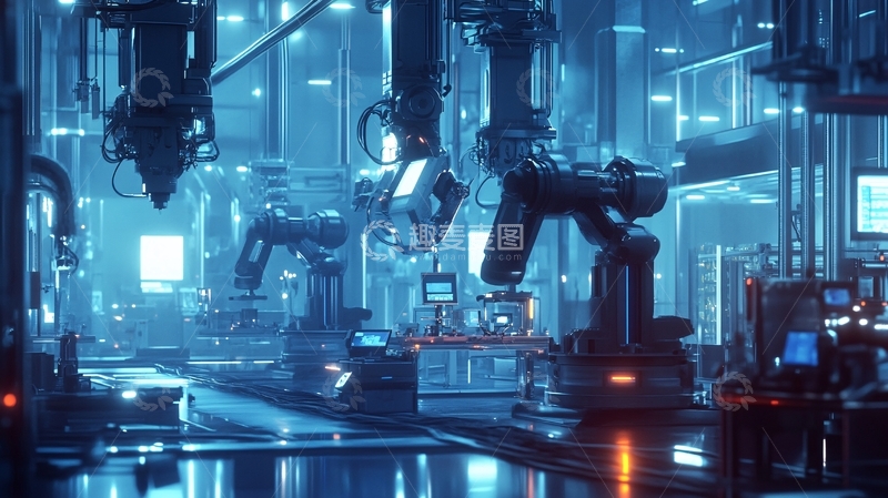 高清大图下载【趣麦麦图】科幻工厂背景2