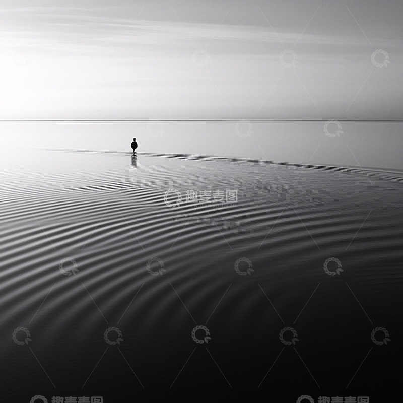 高清大图下载【趣麦麦图】孤独行者打坐1