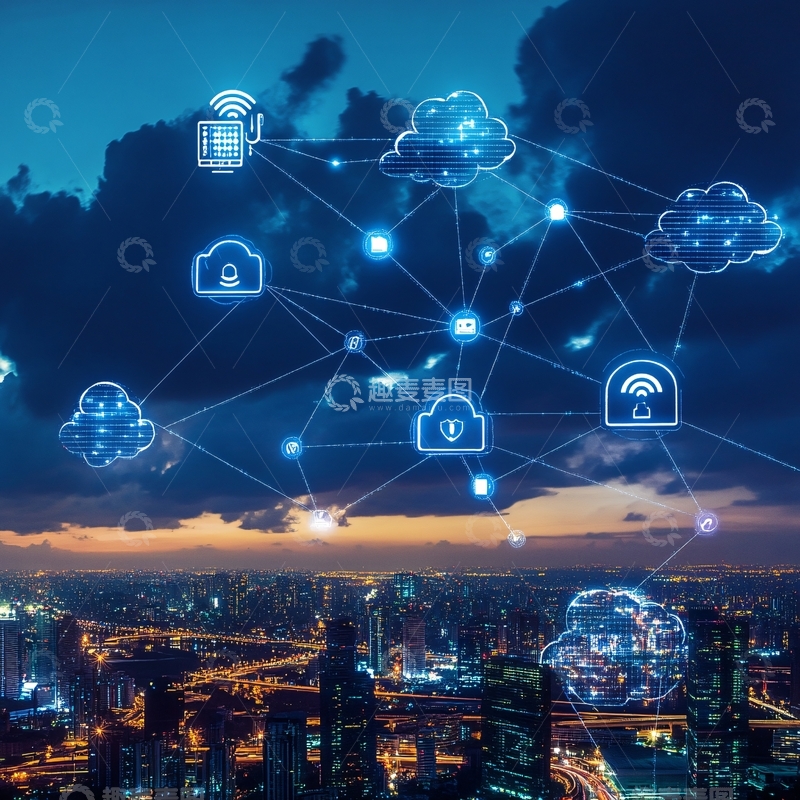 高清大图下载【趣麦麦图】信息社会数据云1