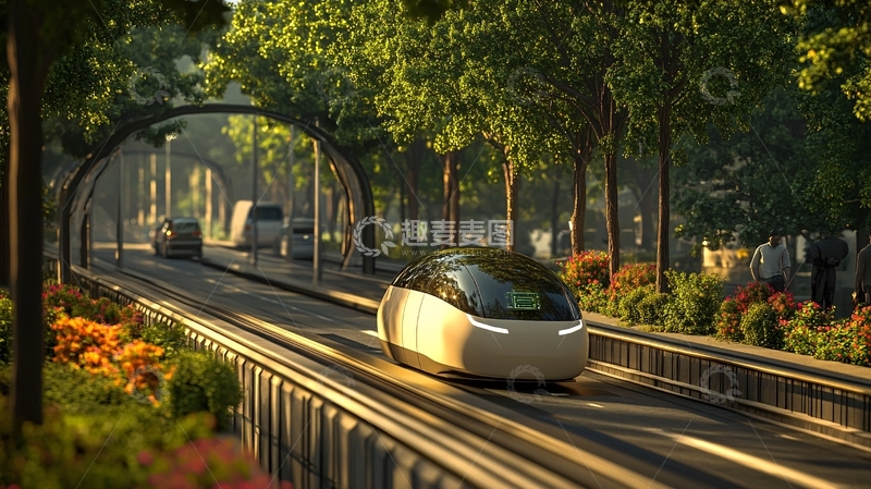 高清大图下载【趣麦麦图】智轨交通