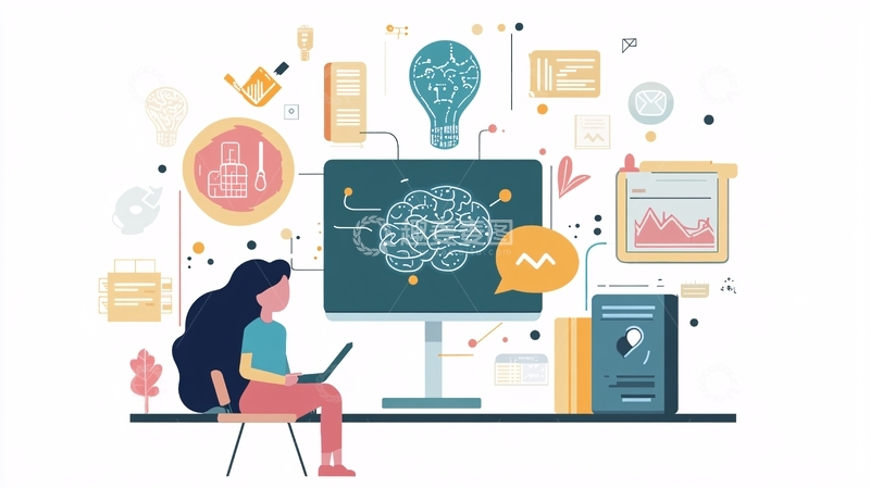 高清大图下载【趣麦麦图】人物编程插画