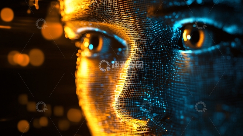 高清大图下载【趣麦麦图】虚拟的脸1