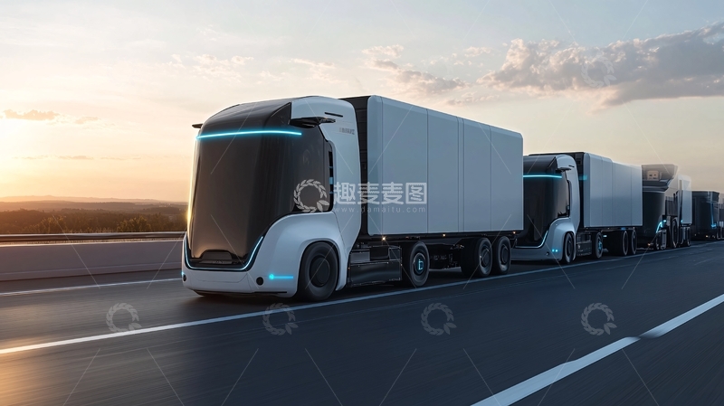 高清大图下载【趣麦麦图】无人驾驶运输车3