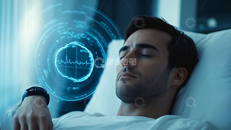 高清大图下载【趣麦麦图】科技睡眠