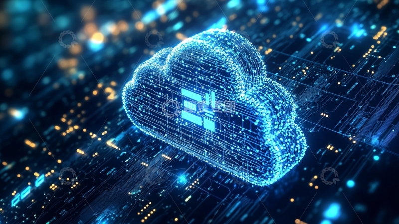 高清大图下载【趣麦麦图】科技云背景1