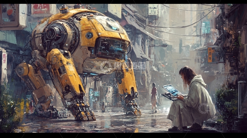 高清大图下载【趣麦麦图】科幻题材插画1