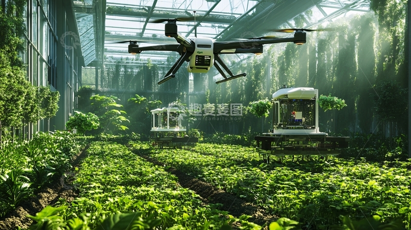 高清大图下载【趣麦麦图】现代科技农业生产