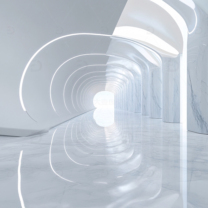 高清大图下载【趣麦麦图】科技感走廊7