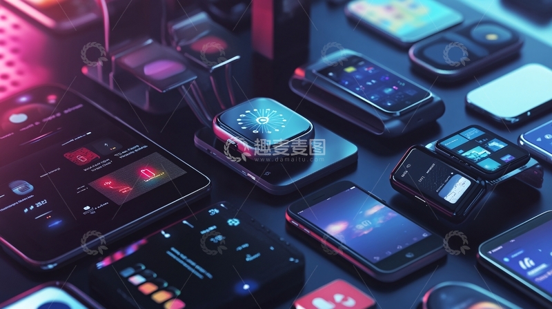 高清大图下载【趣麦麦图】智能设备连接生活