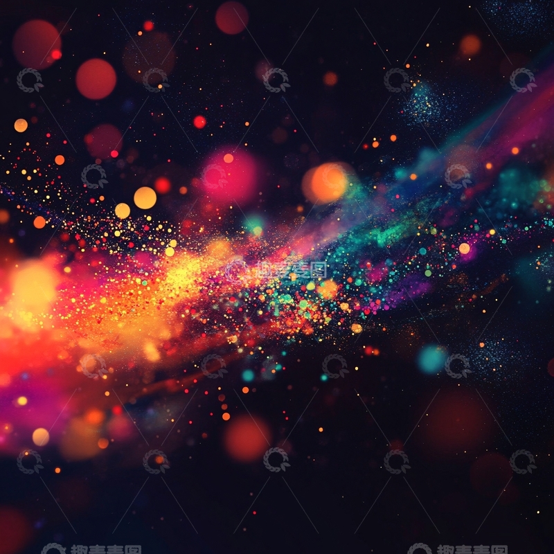 高清大图下载【趣麦麦图】炫彩光晕背景1