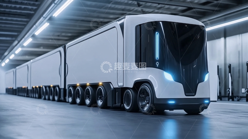 高清大图下载【趣麦麦图】无人驾驶运输车5