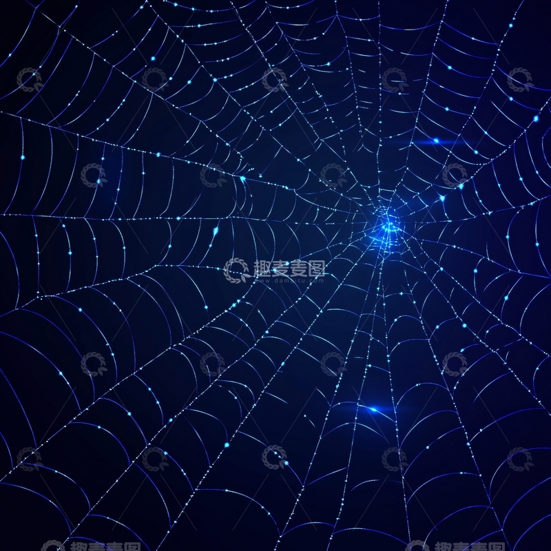 高清大图下载【趣麦麦图】蜘蛛网背景素材3