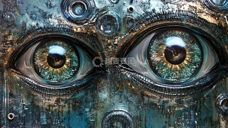 高清大图下载【趣麦麦图】科幻眼睛