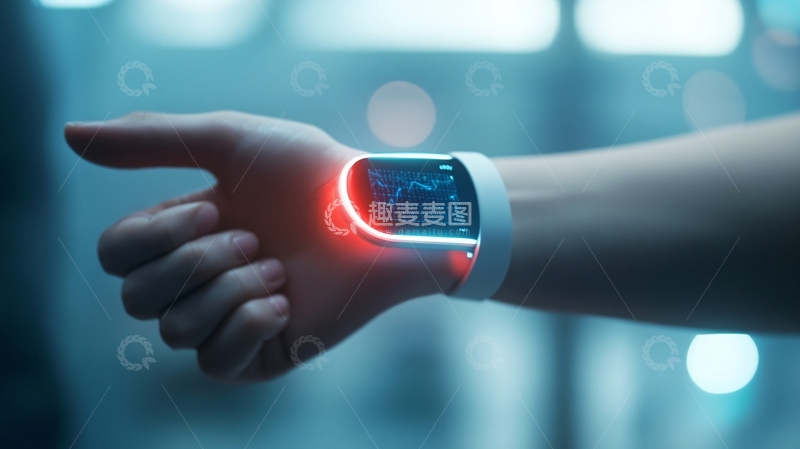 高清大图下载【趣麦麦图】科技手环