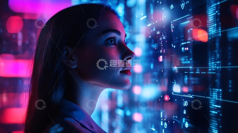 高清大图下载【趣麦麦图】数字货币区块链技术