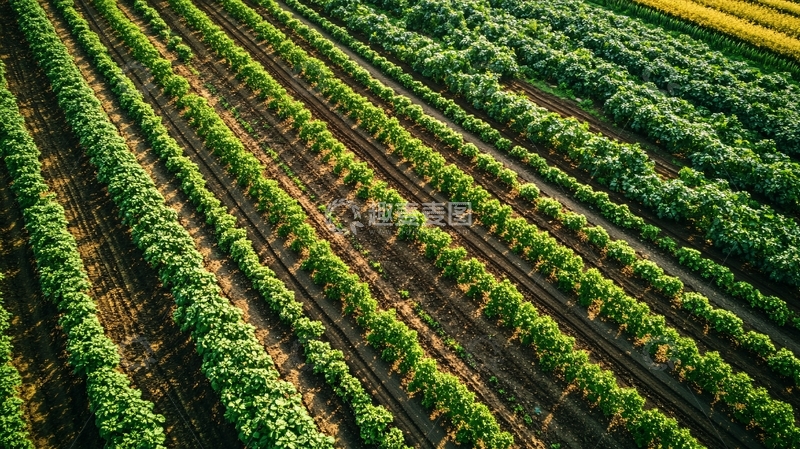 高清大图下载【趣麦麦图】马铃薯鸟瞰图