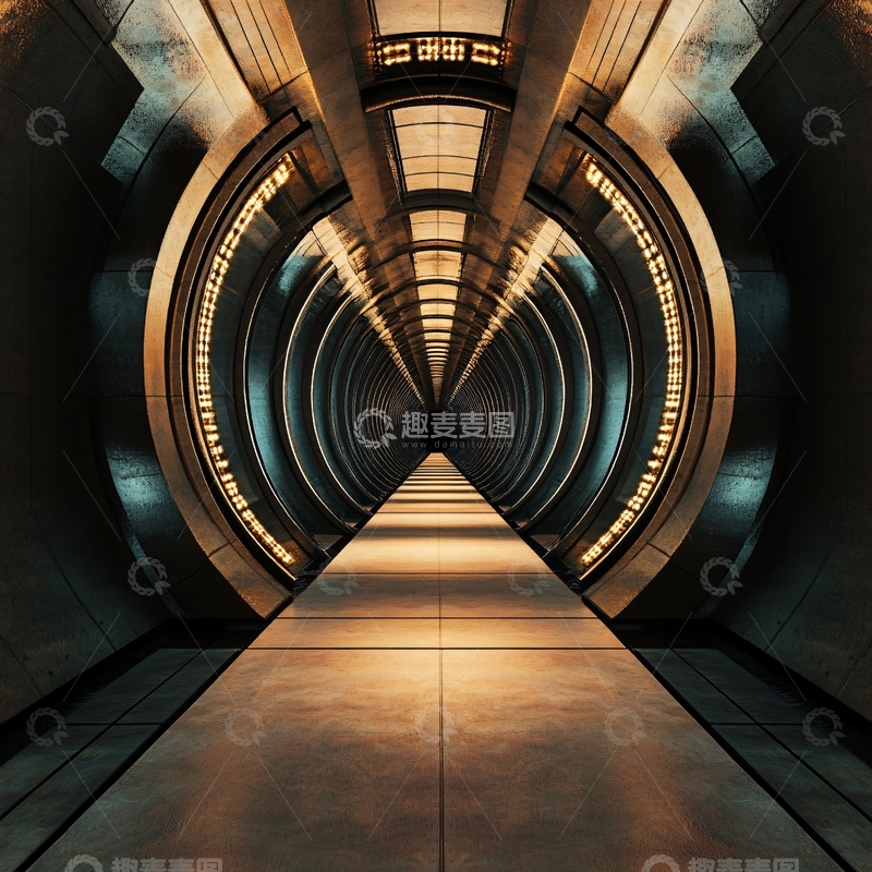 高清大图下载【趣麦麦图】飞船走廊