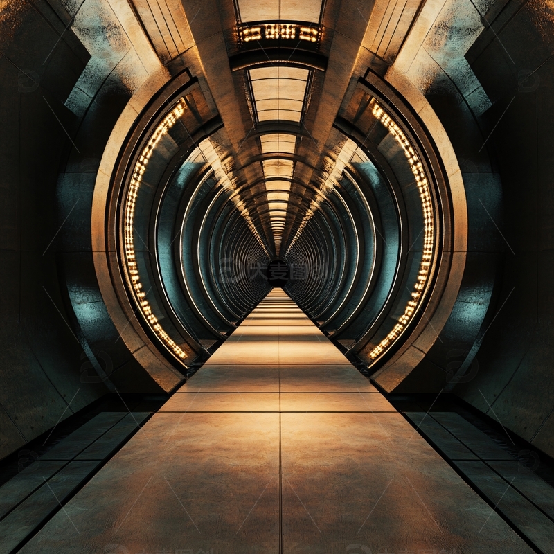 高清大图下载【趣麦麦图】飞船走廊