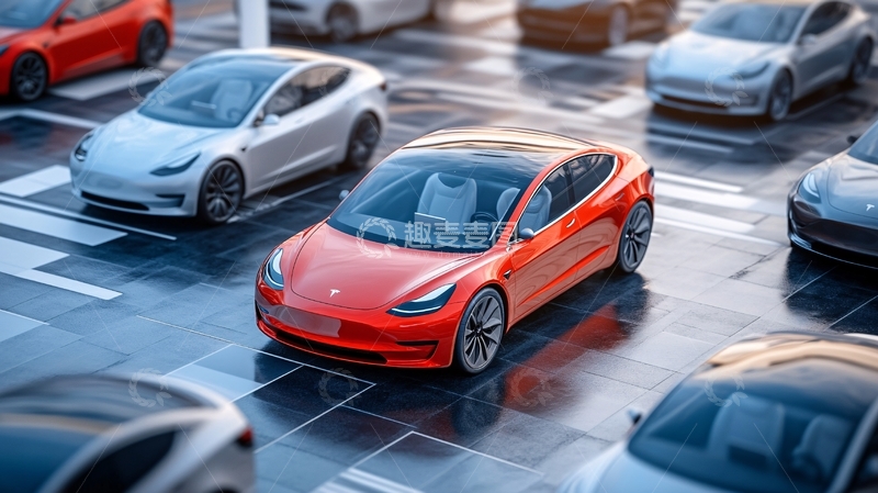 高清大图下载【趣麦麦图】特斯拉轿车2