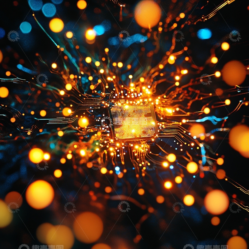 高清大图下载【趣麦麦图】芯片科技集成电路38