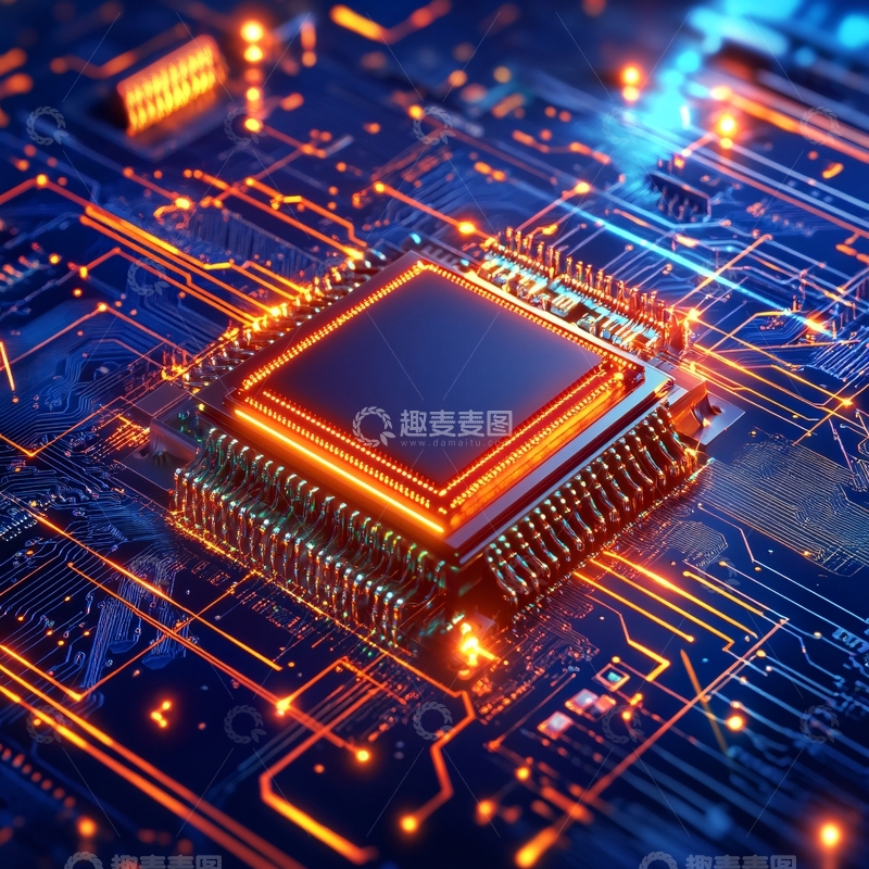 高清大图下载【趣麦麦图】芯片科技集成电路39