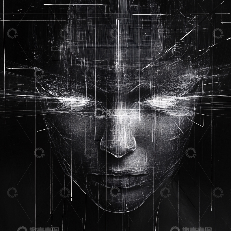 高清大图下载【趣麦麦图】虚拟的脸4