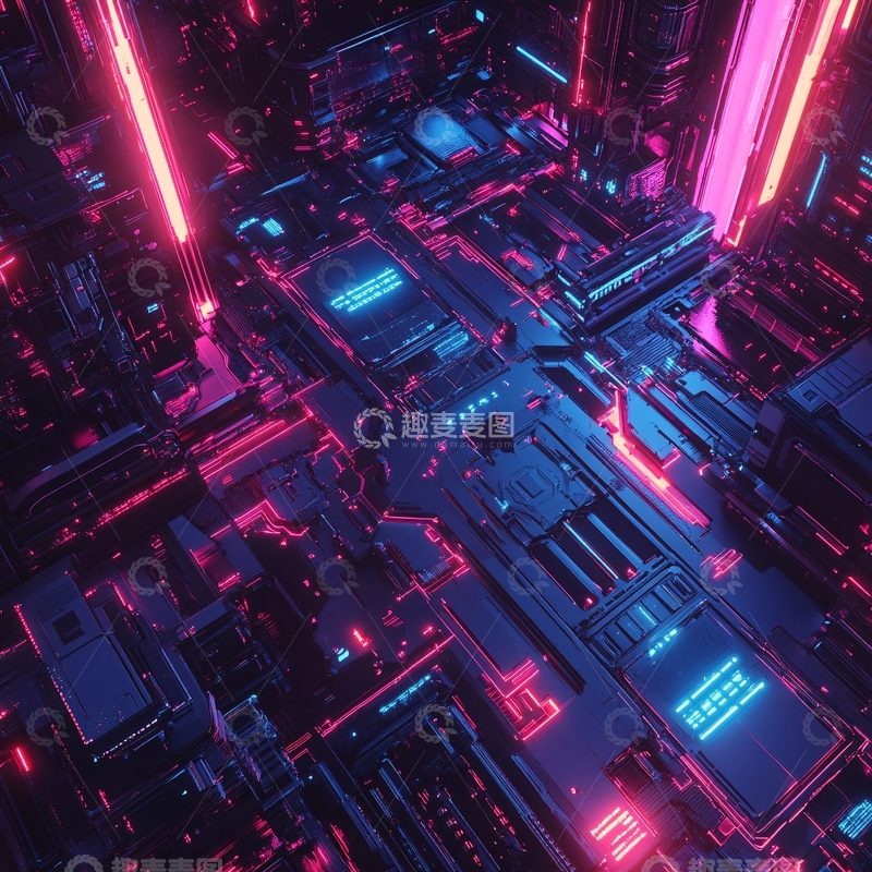 高清大图下载【趣麦麦图】科技芯片