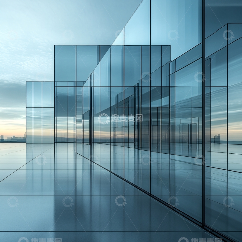 高清大图下载【趣麦麦图】玻璃金属材质建筑2