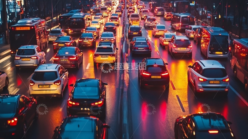 高清大图下载【趣麦麦图】车市车流2