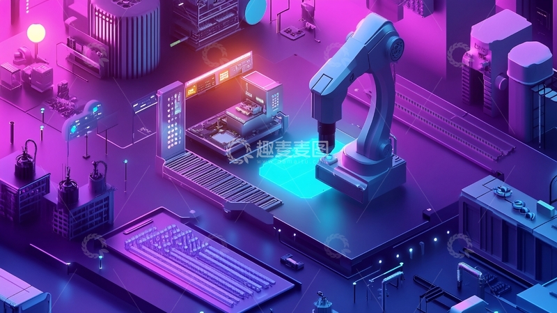 高清大图下载【趣麦麦图】制造业插画5