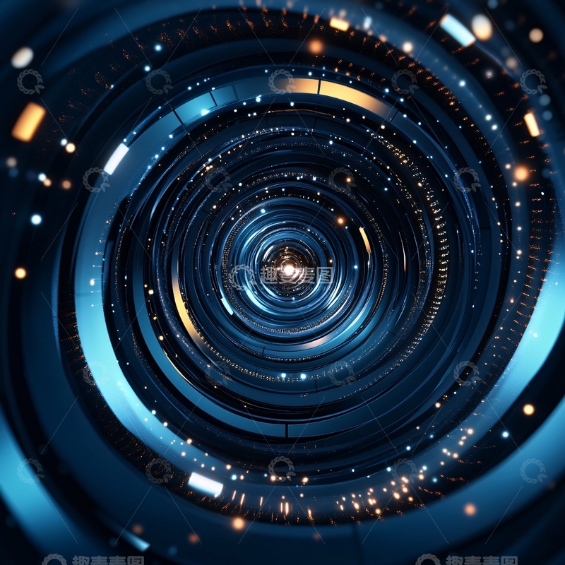 高清大图下载【趣麦麦图】光圈圆形科技1