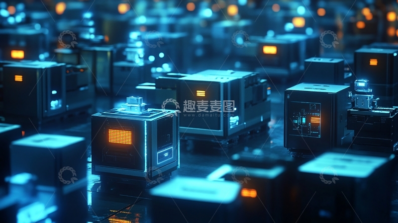 高清大图下载【趣麦麦图】科幻工厂背景3