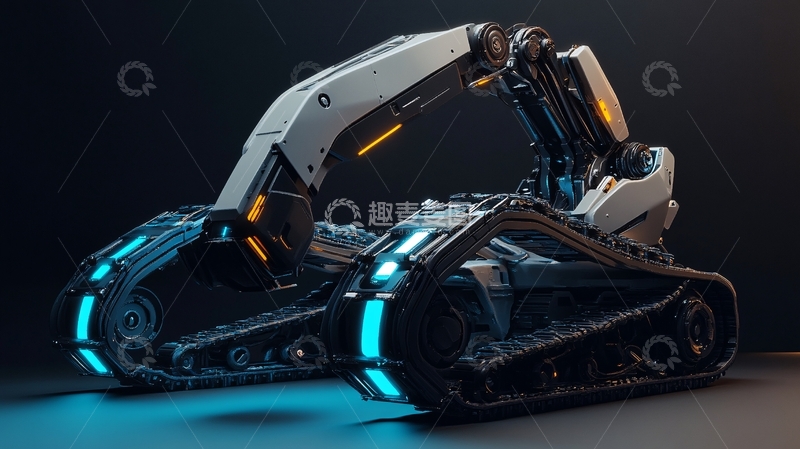 高清大图下载【趣麦麦图】履带式无人车辆