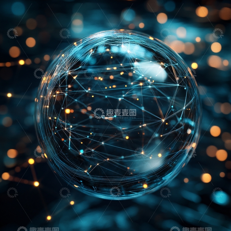 高清大图下载【趣麦麦图】蓝色科技网络5