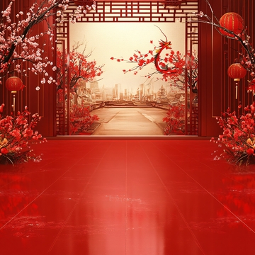 年货直播间背景