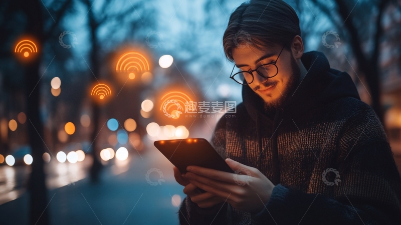 高清大图下载【趣麦麦图】夜间城市1