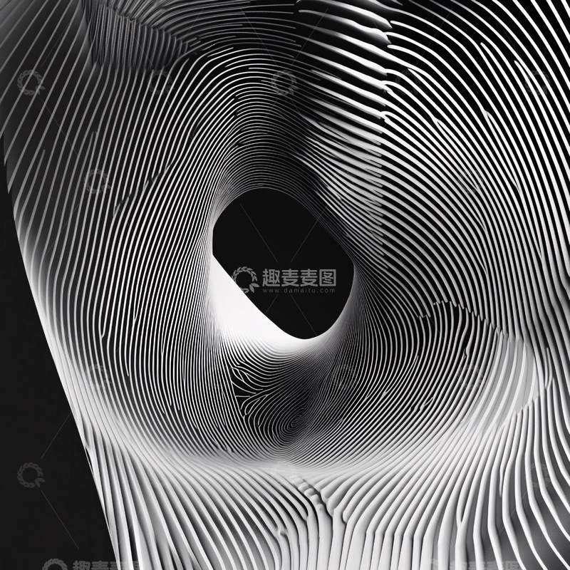 高清大图下载【趣麦麦图】律动线条