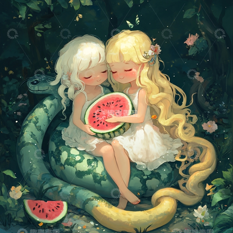 高清大图下载【趣麦麦图】拟人蛇主题